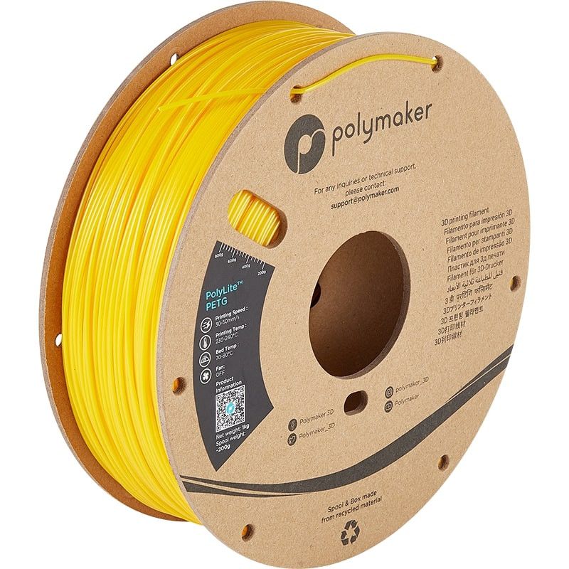 Filament PETG Jaune - 1.75mm - 1 kg