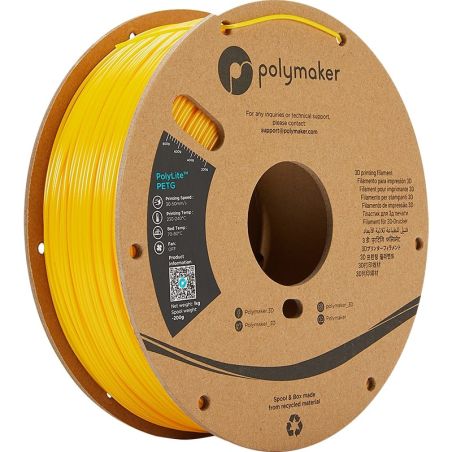 PolyLite PETG Jaune - 2.85mm - 1 kg