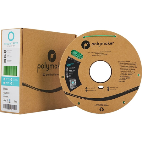 Packaging PolyLite PETG Vert - 1.75mm - 1 kg
