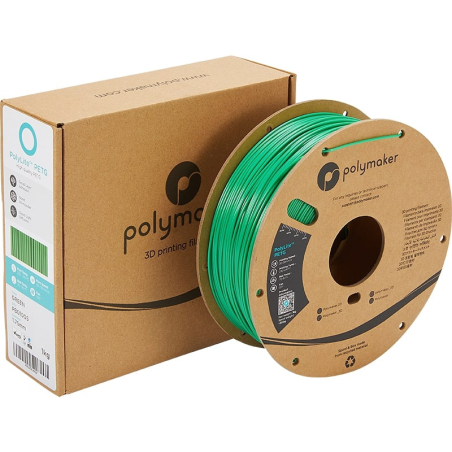 Emballage PolyLite PETG Vert - 2.85mm - 1 kg