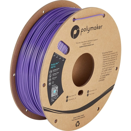PolyLite PETG Violet Polymaker - 1.75mm - 1 kg PolyLite PETG Violet Polymaker - 1.75mm - 1 kg