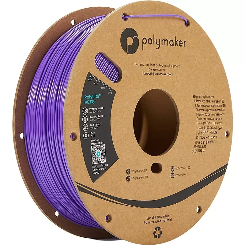 PolyLite PETG Violet - 2.85mm - 1 kg PolyLite PETG Violet - 2.85mm - 1 kg