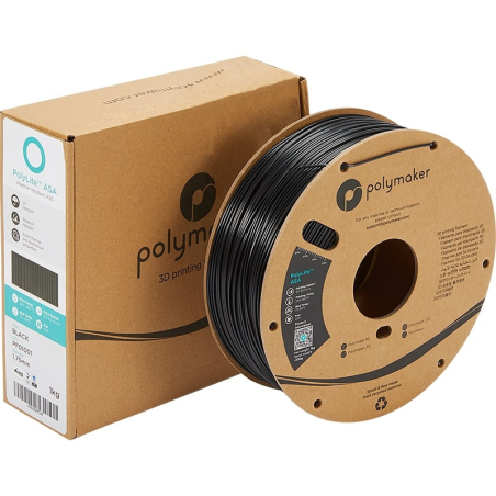 Emballage PolyLite ASA Noir - 2.85mm - 1 kg Emballage PolyLite ASA Noir - 2.85mm - 1 kg