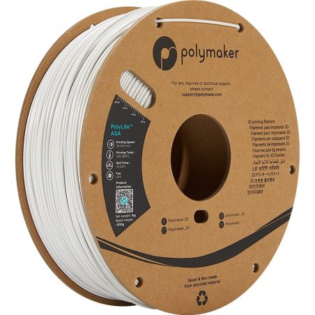 PolyLite ASA Blanc - 1.75mm - 1 kg