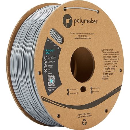 PolyLite ASA Gris - 1.75mm - 1 kg