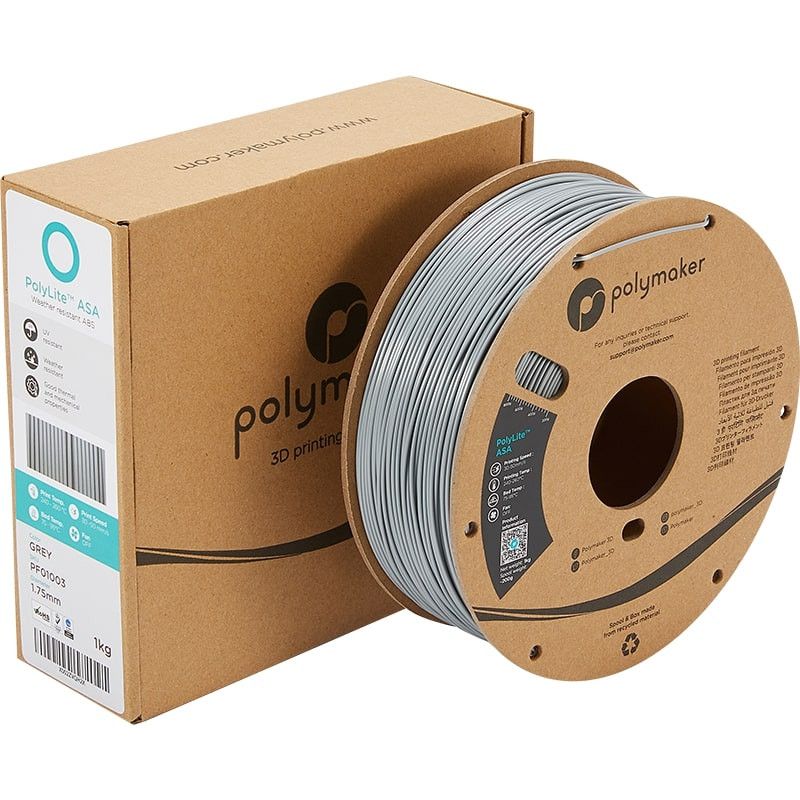 PF01003 Polymaker, Filament pour imprimante 3D, PolyLite ASA, Diamètre 1