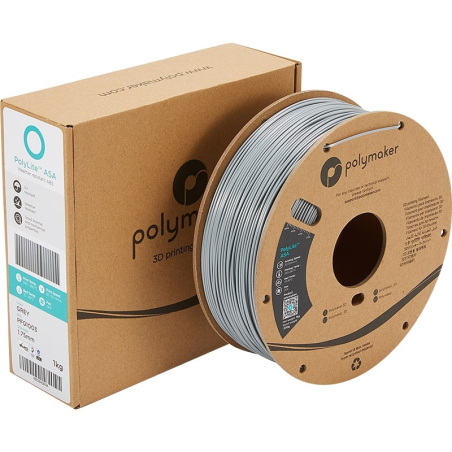 Emballage PolyLite ASA Gris - 1.75mm - 1 kg Emballage PolyLite ASA Gris - 1.75mm - 1 kg