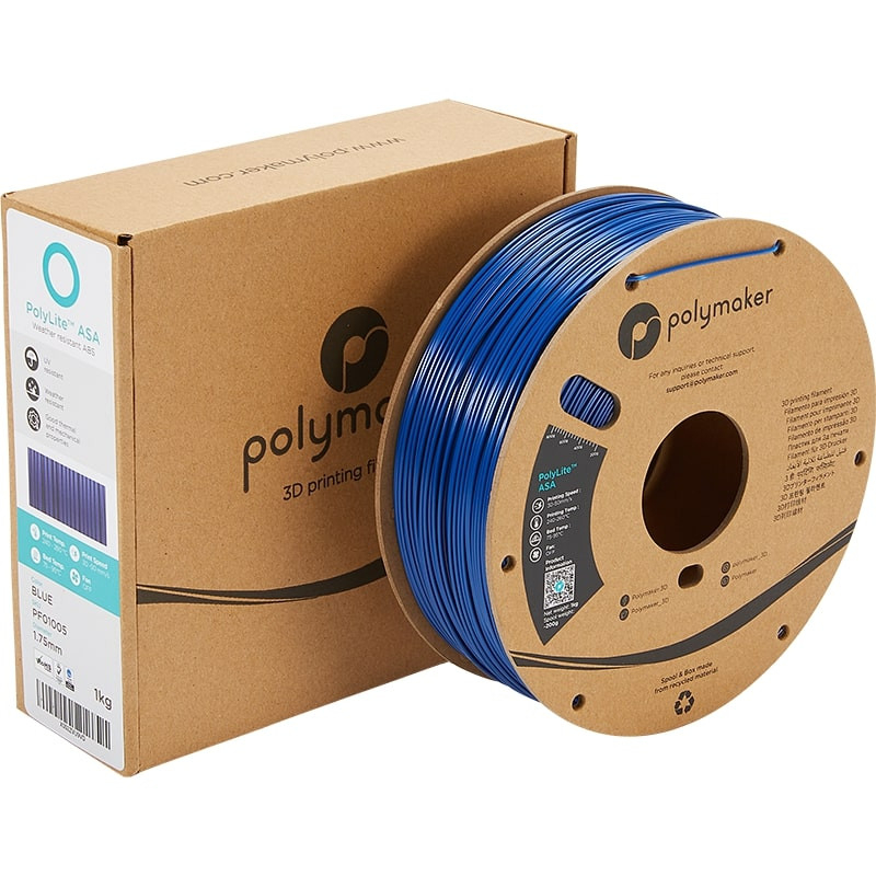 Emballage PolyLite ASA Bleu - 1.75mm - 1 kg