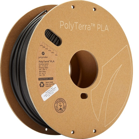 PolyTerra PLA Noir Charbon - 2.85mm - 1 kg