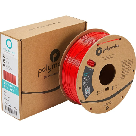 Emballage PolyLite ASA Rouge - 1.75mm - 1 kg