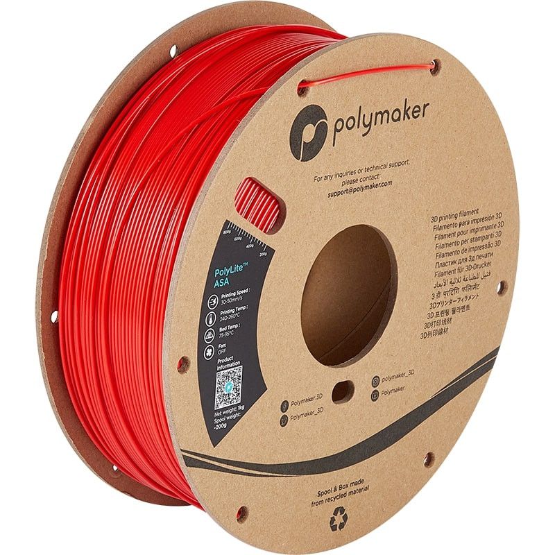 Filament ASA Rouge - 1.75mm - 1 kg