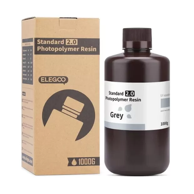 Résine standard 2.0 Grise (Grey) Elegoo - 1000 ml