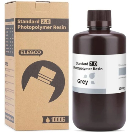 Résine standard 2.0 Grise (Grey) Elegoo - 1000 ml