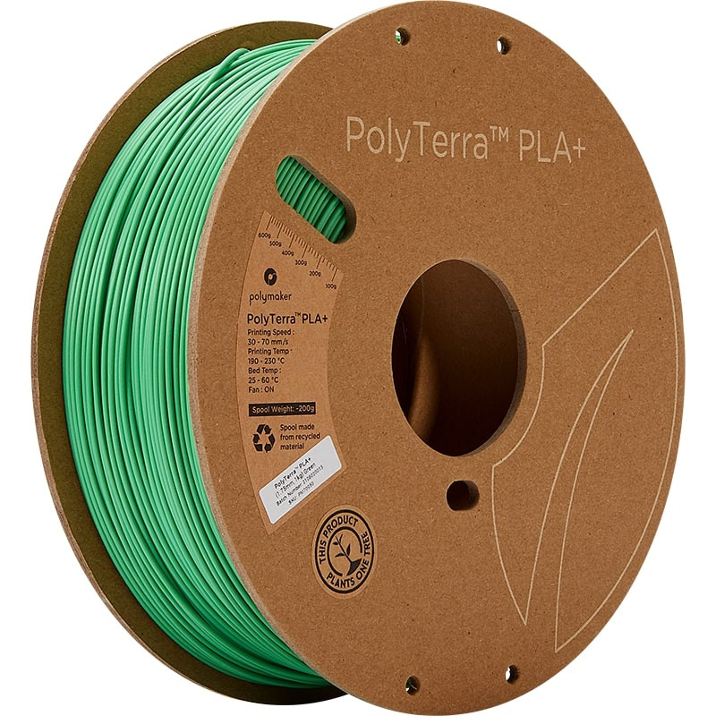 PolyTerra+ PLA Vert - 1.75mm - 1 kg
