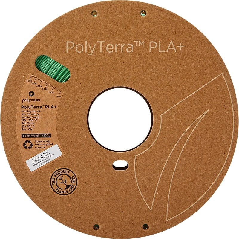 Bobine PolyTerra+ PLA Vert- 1.75mm - 1 kg
