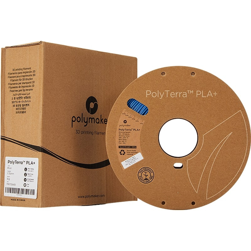 Emballage PolyTerra+ PLA Bleu - 1.75mm - 1 kg
