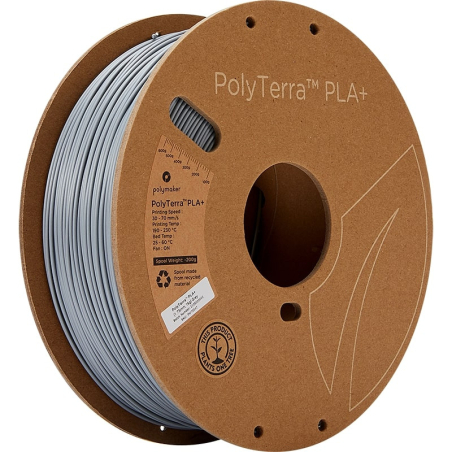 PolyTerra PLA+ Gris - 1.75mm - 1 kg