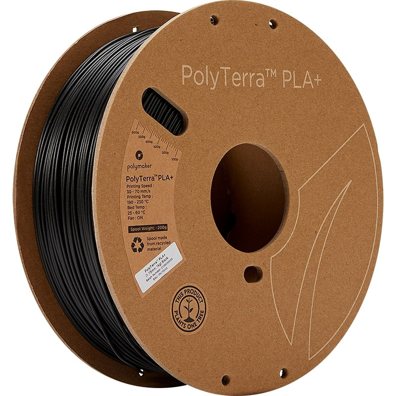 PolyTerra PLA+ Noir - 1.75mm - 1 kg