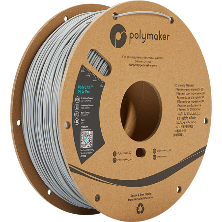 PolyLite PLA Pro Gris - 1.75mm - 1 kg