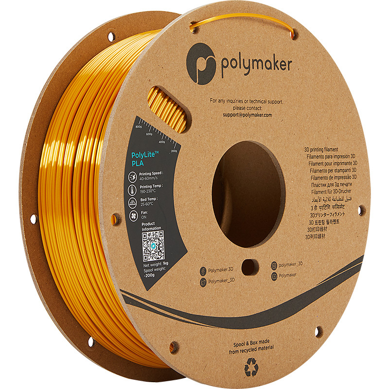 Achat PolyLite Silk PLA Gold - 1.75mm - 1 kg