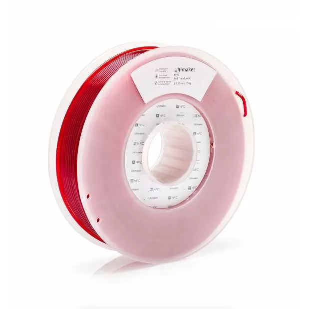 PETG Ultimaker Rouge translucide - 2.85mm - 750g