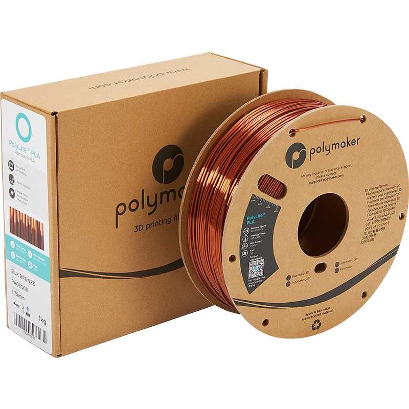 Achat Polylite Silk PLA Bronze - 1.75mm - 1 kg - Polyfab3D