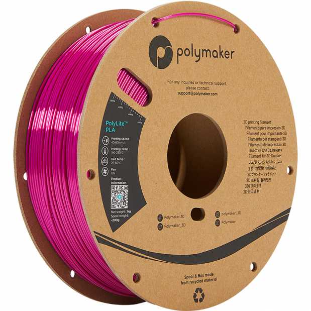 Polylite Silk PLA Magenta - 1.75mm - 1 kg