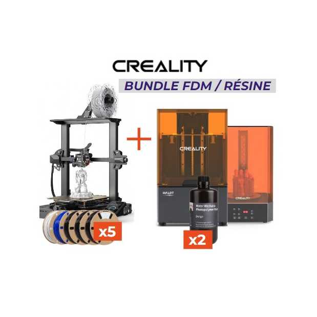 Pack Creality Impression 3D Résine FDM Pack Creality Impression 3D Résine FDM
