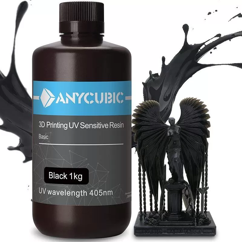 Résine standard Noire Anycubic - 1Kg Résine standard Noire Anycubic - 1Kg