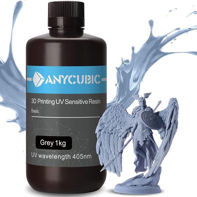 Anycubic Resina lavable al agua + - 1Kg - Gris - GARHEM 3D Canarias