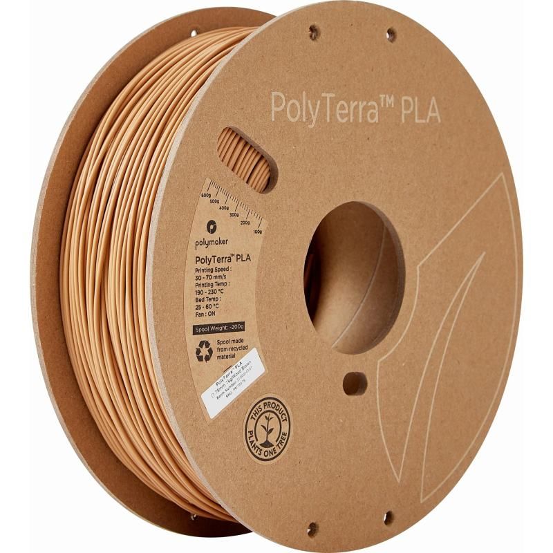 PolyTerra PLA Marron Bois (Wood Brown) - 1.75mm - 1 kg - Polyfab3D