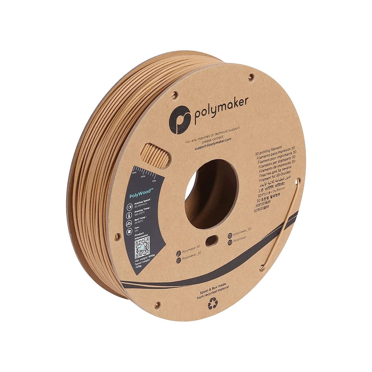 Polywood PLA Imitation Bois - 1.75mm - 600g