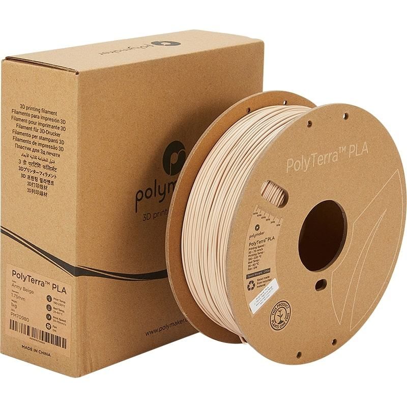 PolyTerra PLA Marron Armée (Army Brown) - 1.75mm - 1 kg - Polyfab3D