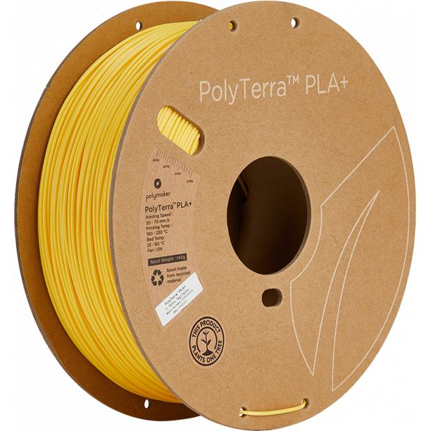 PolyTerra PLA+ Jaune - 1.75mm - 1 kg