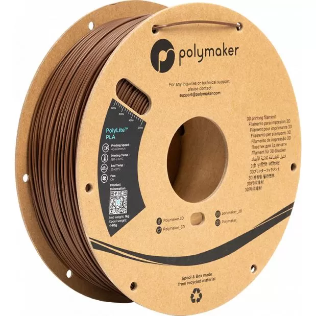 PolyLite PLA Brown (Marron) - 1.75mm - 1 kg