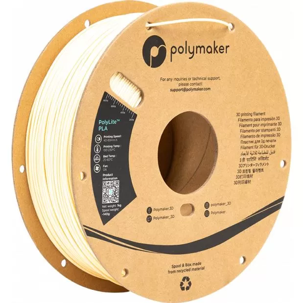 PolyLite PLA Cream (Crème) - 1.75mm - 1 kg