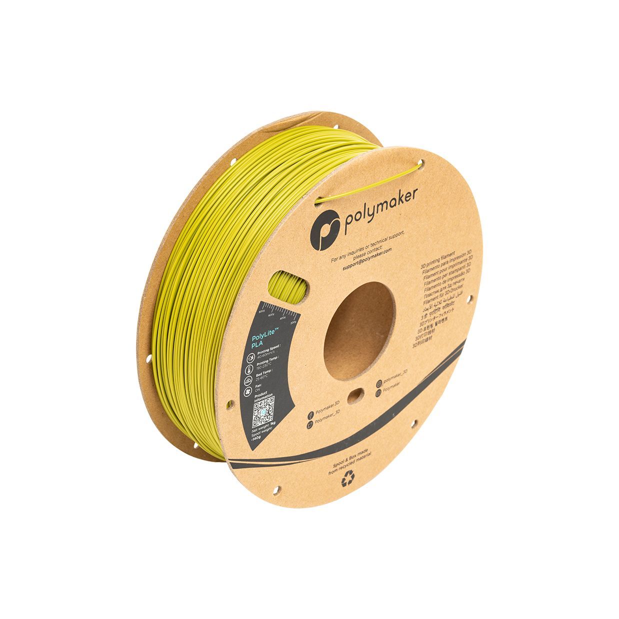 PolyLite PLA Olive Green (Vert Olive) - 1.75mm - 1 kg