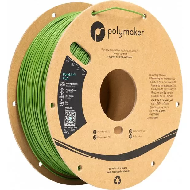 PolyLite PLA Jungle Green (Vert Jungle) - 1.75mm - 1 kg