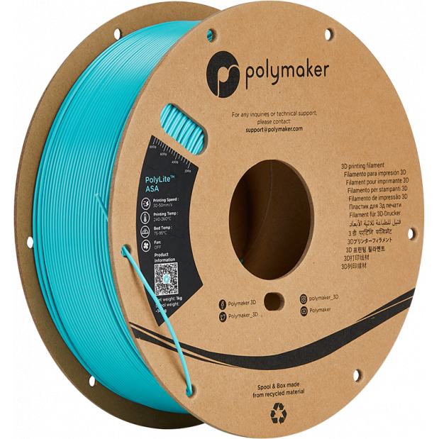 PolyLite ASA Polymaker Teal - 1.75mm - 1 kg