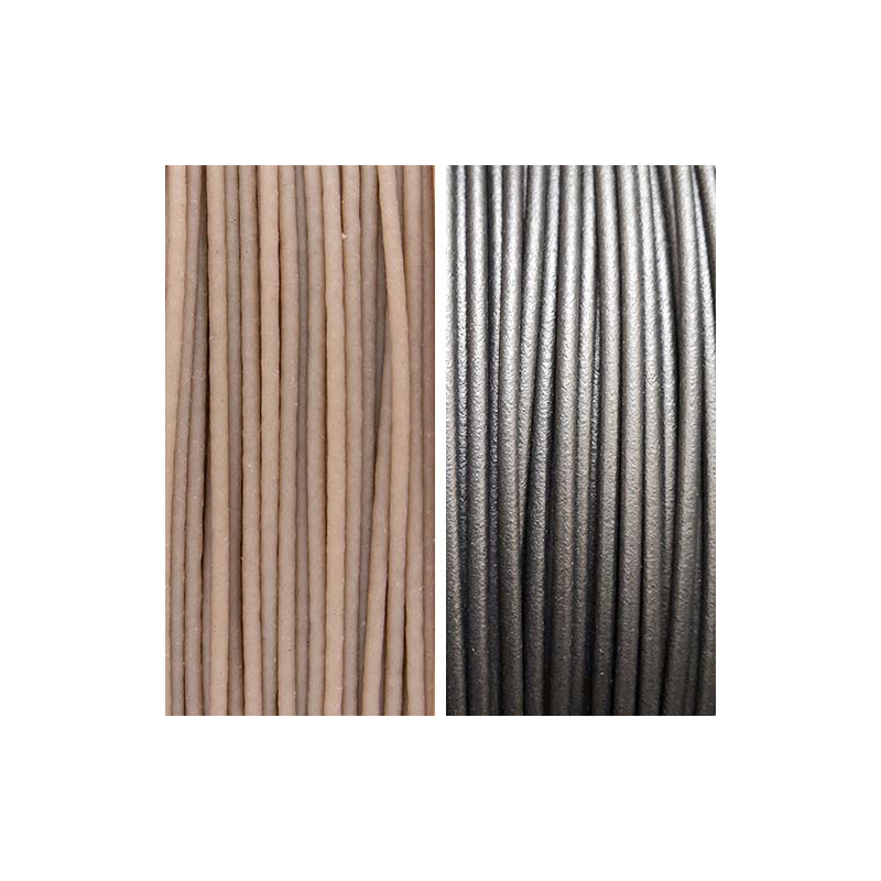 Nanovia - PLA Lin : renforcé en fibres de lin - Noir - 500 g