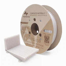 Nanovia PETG ESD Blanc / Gray - 1,75 mm - 500 g