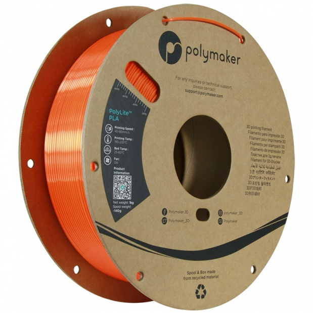 Polylite Silk PLA Orange - 1.75mm - 1 kg