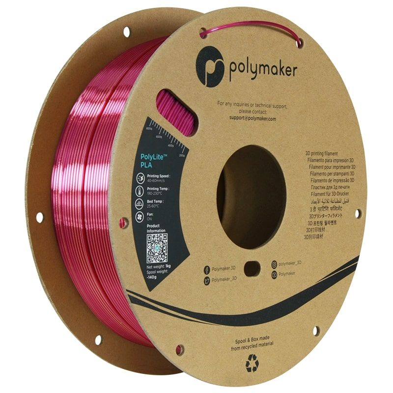 Polylite Dual Silk PLA Banquet Gold-Magenta - 1.75mm - 1 kg