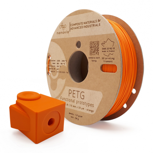 Nanovia PETG Orange - 1.75 mm - 750g