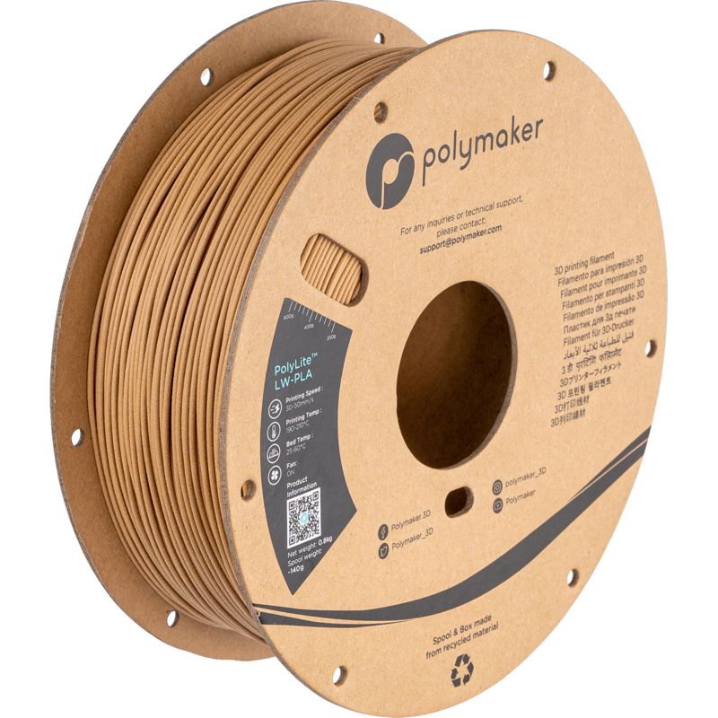 PLA 1.75 mm filament pour imprimante 3D 1 kg, bois