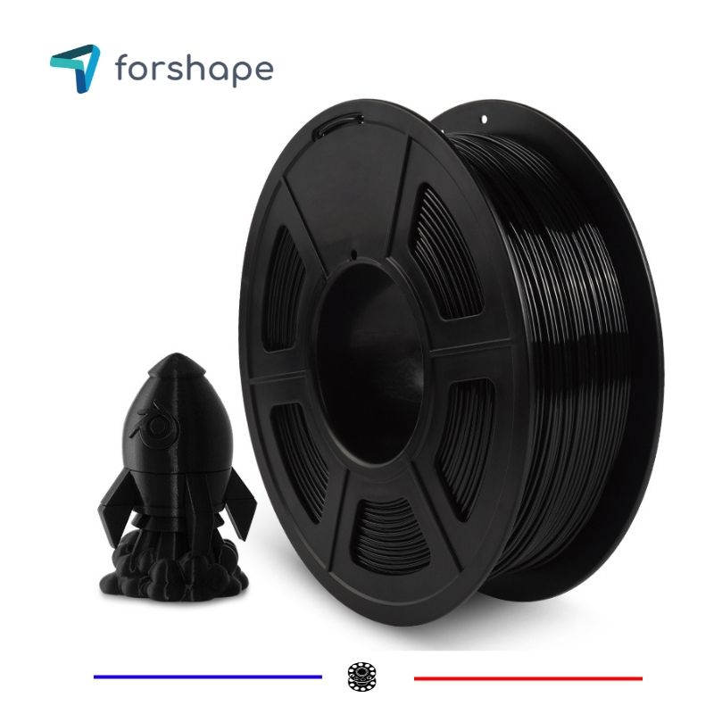 Filament PETG Noir Robuste pour Impression 3D