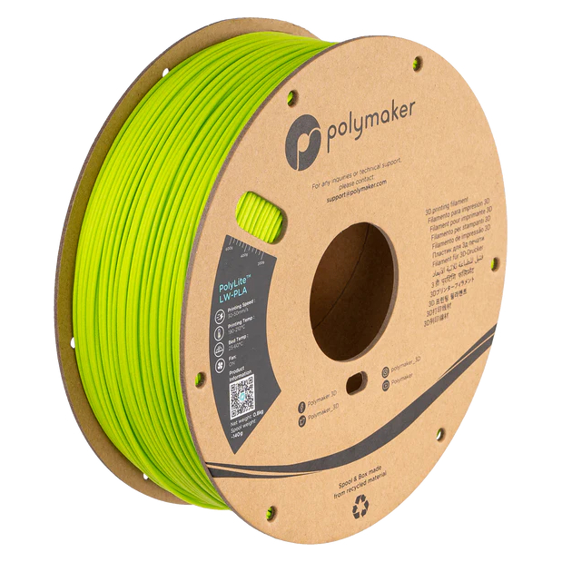 PolyLite LW-PLA Bright Green - 1.75mm - 800 g
