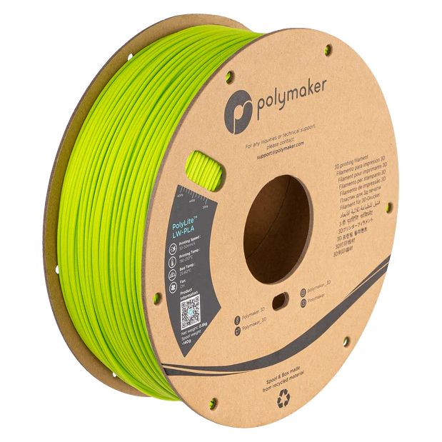 PolyLite LW-PLA Bright Green - 1.75mm - 800 g