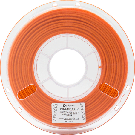 PolyLite PETG Orange - 2.85mm - 1 kg (2) PolyLite PETG Orange - 2.85mm - 1 kg (2)