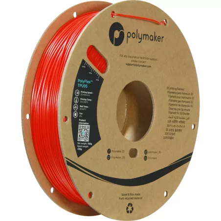 PolyFlex TPU-95A Rouge - 1.75mm - 750 g